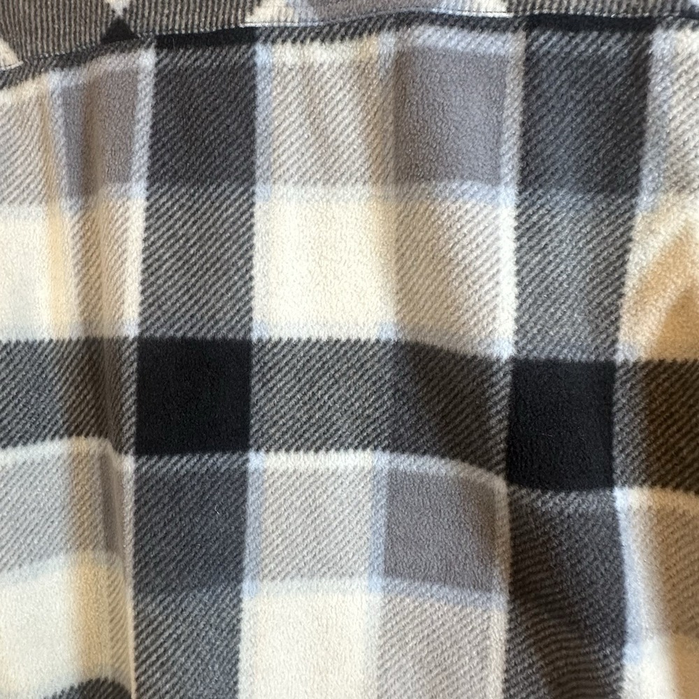 O'neill Men's Super Fleece Icecap Flannel Snap Button Long Sleeve Black White S - Picture 5 of 11